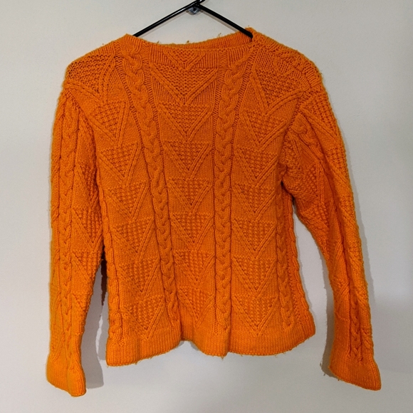 Vintage Sweaters - 5 for $25 homemade cable knit sweater vintage